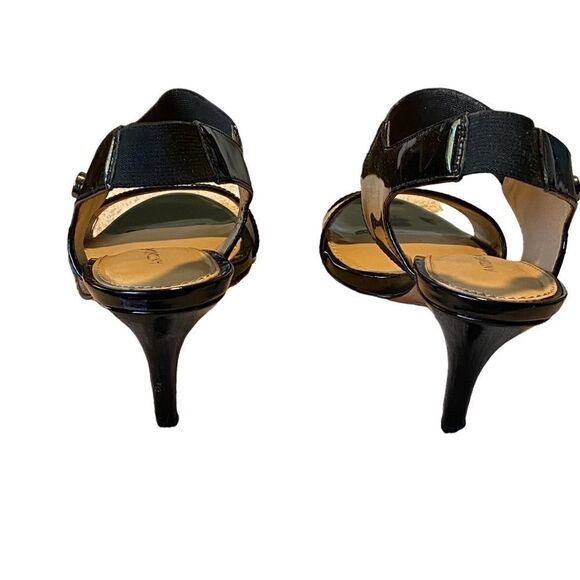 ANTONIO MELANI - STYLE NAME IS TATIANA HEELS - BLACK PATENT LEATHER - SIZE 7 -S6 - Picture 5 of 11